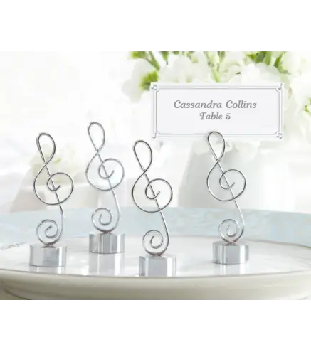 SOPORTE TARJETAS MESA "NOTA MUSICAL"