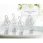 SOPORTE TARJETAS MESA "NOTA MUSICAL"