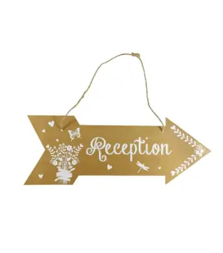 CARTEL FLECHA RECEPTION