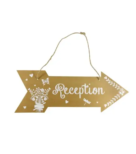 CARTEL FLECHA RECEPTION