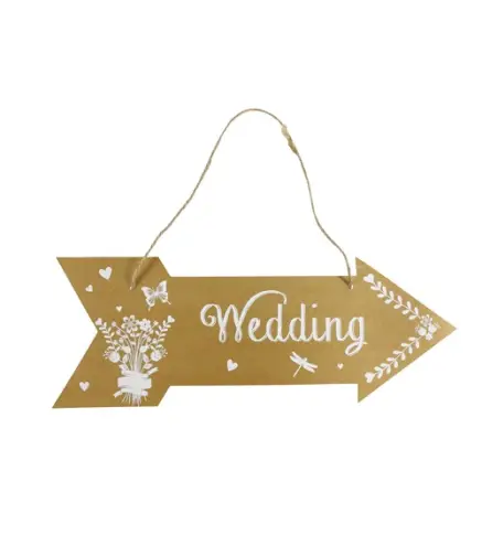 CARTEL FLECHA WEDDING