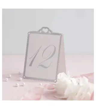 NÚMERO DE MESA CORAZÓN BLANCO