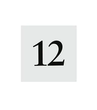 NÚMERO DE MESA CUADRADOS.