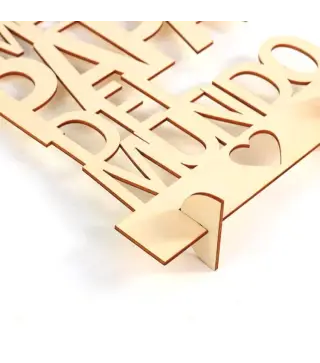 CARTEL MADERA "EL MEJOR PAPÁ DEL MUNDO"