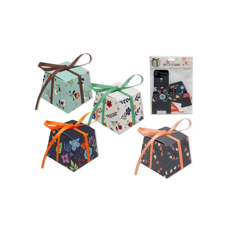 SET 2 CAJAS DE REGALO PRESENTADAS EN DISPLAY
