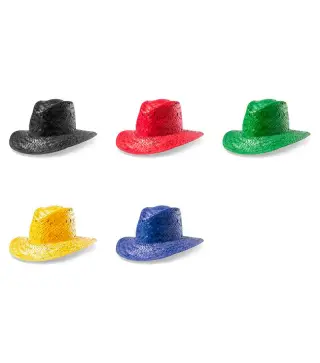 SOMBRERO DE PAJA DE COLORES