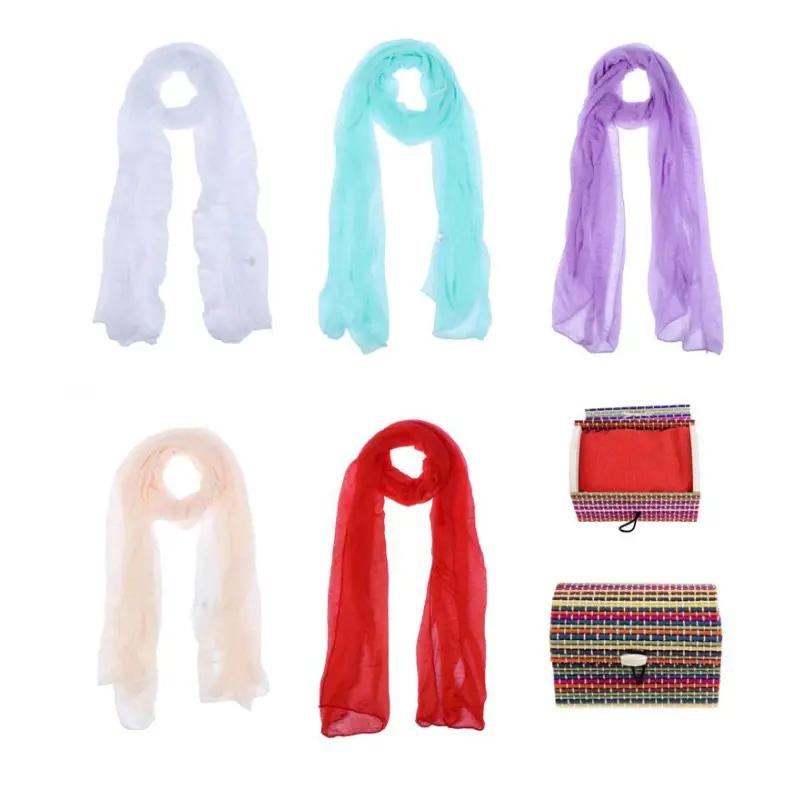 PAÑUELO "COLORFUL" PRESENTADO EN BAÚL DE REGALO