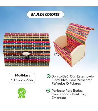 LOTE 50 BAÚLES COLORES