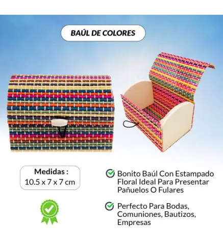 LOTE 50 BAÚLES COLORES