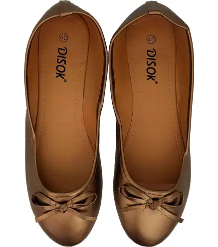 BAILARINAS MANOLETINAS "WEDDING" TALLA-L ORO