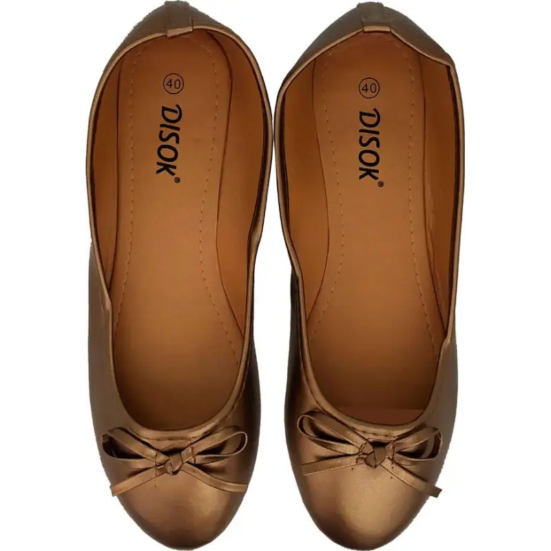 BAILARINAS MANOLETINAS "WEDDING" TALLA-S ORO