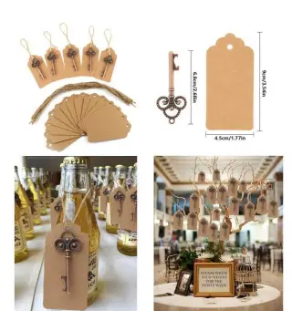 ABREBOTELLAS VINTAGE BRONCE + TARJETA KRAF