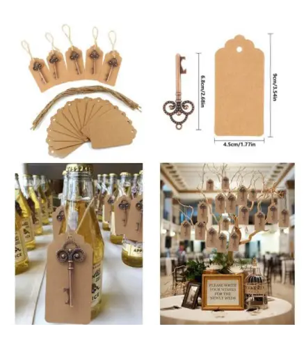 ABREBOTELLAS VINTAGE BRONCE + TARJETA KRAF