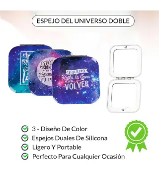 OFERTA! LOTE DE 500 ESPEJOS DOBLE "UNIVERSO"