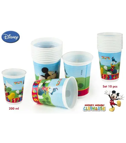 PACK 10 VASOS MICKEY 200 ML