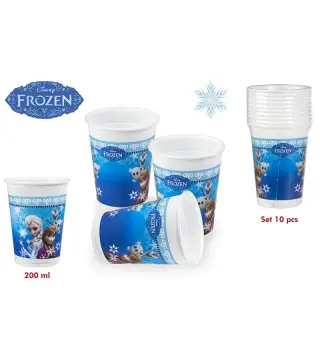 PACK 10 VASOS FROZEN 200 ML