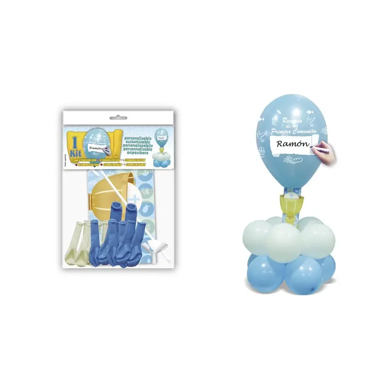 DECO KIT CENTRO "COMUNIÓN" AZUL