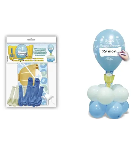 DECO KIT CENTRO "COMUNIÓN" AZUL