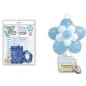 DECO KIT FLOR + CARTEL "COMUNIÓN" AZUL