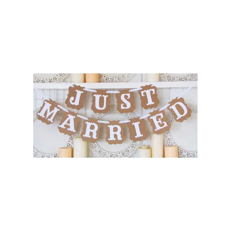 GUIRNALDA BODA "JUST MARRIED"