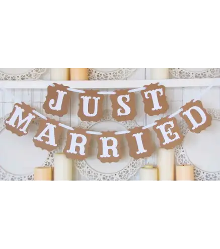 GUIRNALDA BODA "JUST MARRIED"