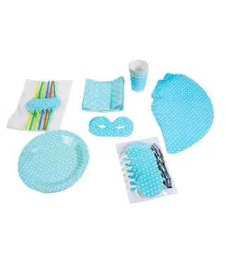SET PARTY BABY SHOWER AZUL (7 ARTÍCULOS DIFERENTES