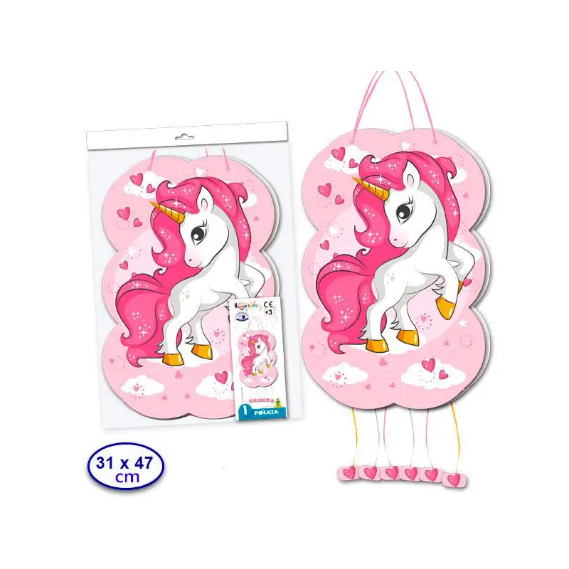 PIÑATA UNICORNIO FUCSIA