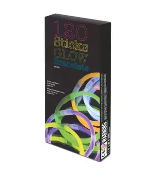 PACK 120 PULSERAS LUMINOSAS FLUORESCENTE LED NEON