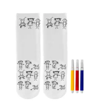 PAR CALCETINES DIBUJOS NIÑOS PARA COLOREAR