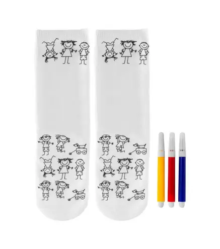 PAR CALCETINES DIBUJOS NIÑOS PARA COLOREAR