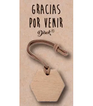 LLAVERO MADERA CON DISPLAY