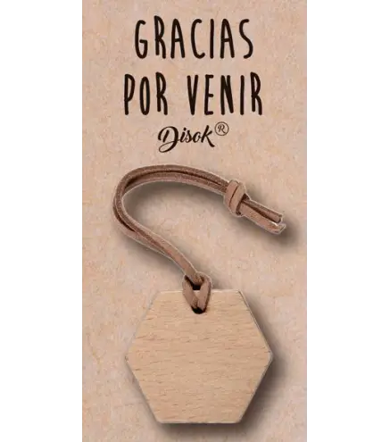 LLAVERO MADERA CON DISPLAY