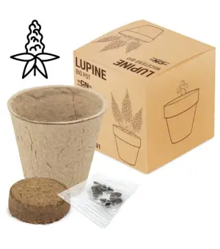 MACETA BIO CON SEMILLAS DE LUPINE