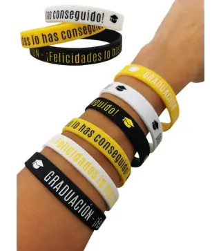 PULSERA SILICONA GRADUACIÓN UNISEX