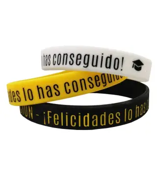 PULSERA SILICONA GRADUACIÓN UNISEX
