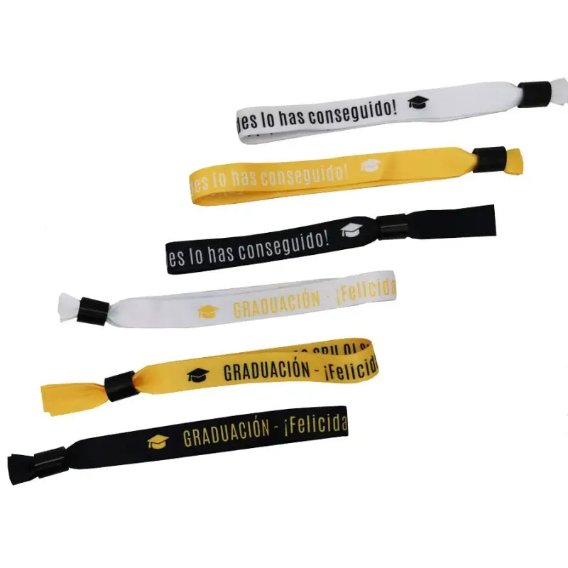 PULSERA TELA GRADUACIONES UNISEX