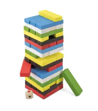 JUEGO DE MESA MADERA COLORES EN BOLSA REGALO