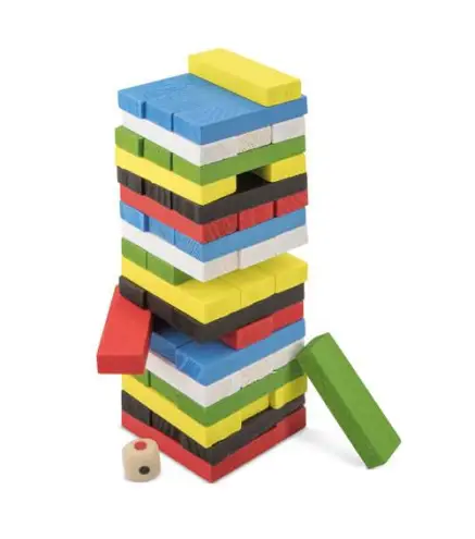 JUEGO DE MESA MADERA COLORES EN BOLSA REGALO