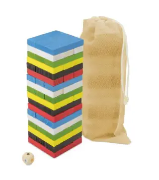JUEGO DE MESA MADERA COLORES EN BOLSA REGALO