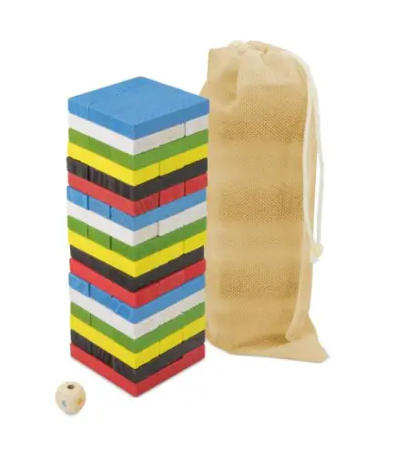 JUEGO DE MESA MADERA COLORES EN BOLSA REGALO