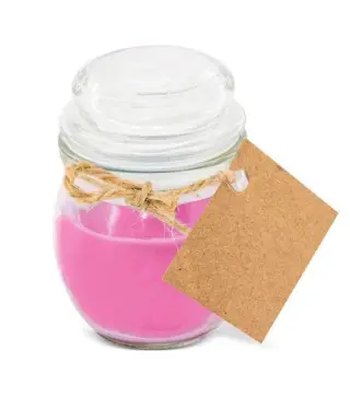 VELA AROMÁTICA EN TARRO DE CRISTAL ROSA