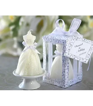 LOTE 300 VELAS VESTIDO DE NOVIA