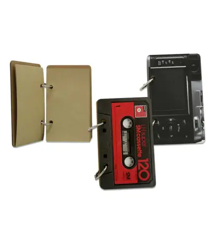 LOTE DE 24 LIBRETAS KRAFT CON ANILLAS RETRO