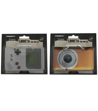 LOTE DE 24 LIBRETAS KRAFT CON ANILLAS RETRO