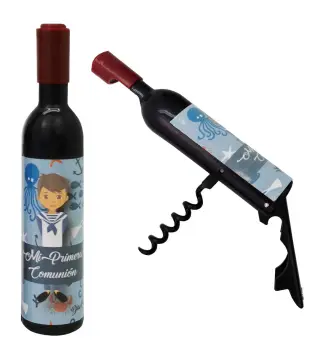 SACACORCHOS BOTELLA IMÁN COMUNIÓN NIÑO