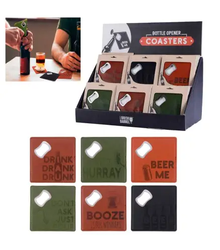 LOTE DE 100 POSAVASOS ABRIDOR EN CAJA