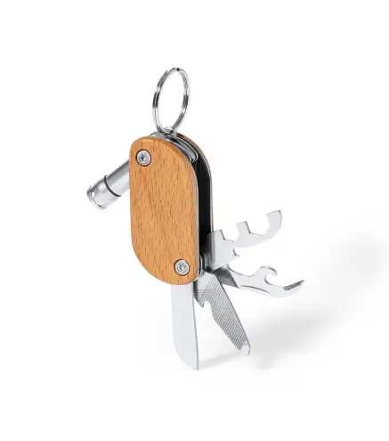 LLAVERO MADERA MULTIHERRAMIENTA EN CAJA