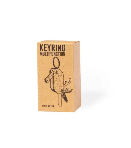 LLAVERO MADERA MULTIHERRAMIENTA EN CAJA