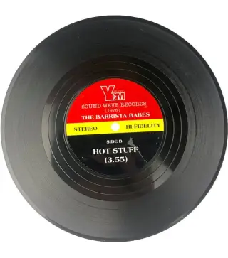 SET 2 POSAVASOS VINILO EN CAJA KRAFT