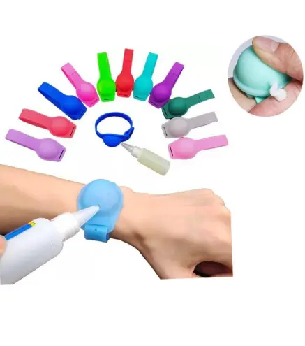 PULSERA AUTODISPENSADOR GEL MANOS+BOTELLA VACIA